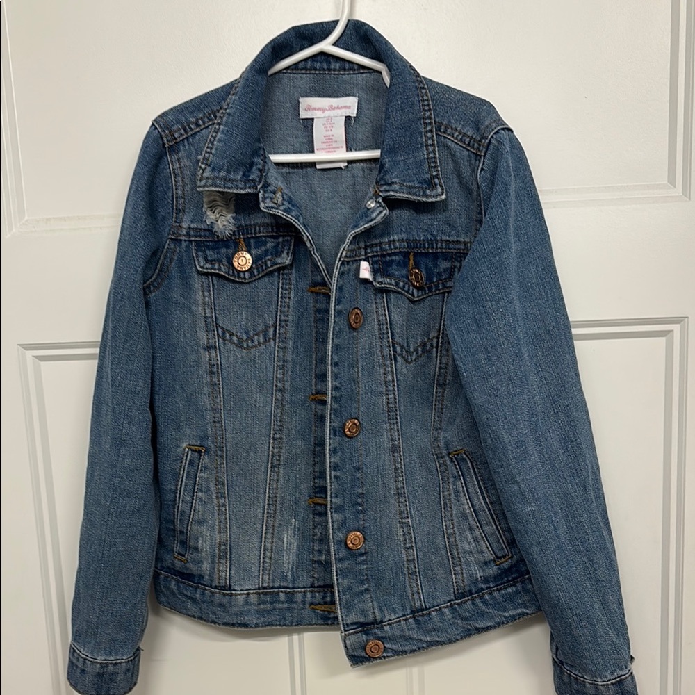Tommy Bahama girls denim jacket size 7/8